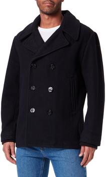 Schott N.Y.C. Seacoat Caban Pea Coat Jacket blue