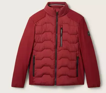 Tom Tailor Hybrid Jacke mit Stehkragen (1041308-13721) burgundy dark red
