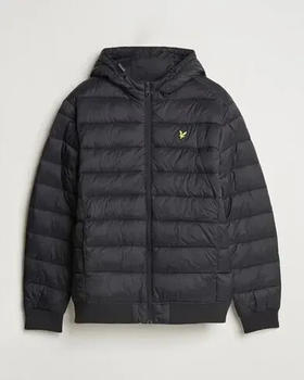 Lyle & Scott Wadded Hooded Jacket black