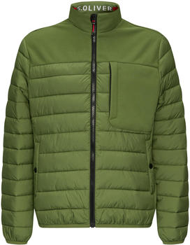 S.Oliver Leichte Steppjacke im Materialmix mit Kontrast-Details (2150262) gr&uuml;n