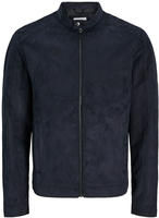 Jack & Jones Lederimitatjacke "JJEDYLAN CLEAN JACKET NOOS" ohne Kapuze mit Bandkargen