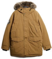 Superdry Parka "EVEREST FAUX FUR PARKA JACKET" mit Kapuze Kunstfaser, loose fit