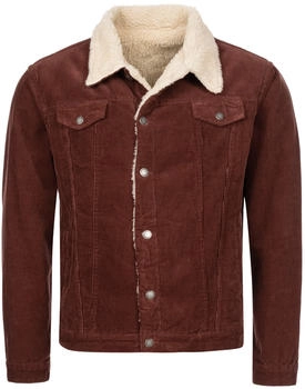 Rock Creek Cordjacke mit Teddyfell-Kragen H-21ocker