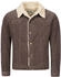 Rock Creek Cordjacke mit Teddyfell-Kragen H-21 mocca