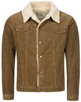 Rock Creek Cordjacke mit Teddyfell-Kragen H-21 dunkelbeige