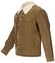 Rock Creek Cordjacke mit Teddyfell-Kragen H-21 dunkelbeige