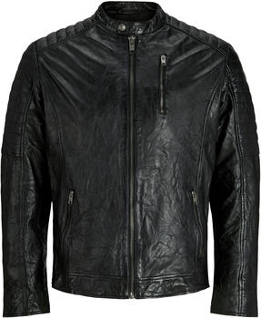 Jack & Jones Jjerichard Leather Jacket Noos (12262456) black