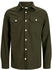 Jjedarren Overshirt Ls Noos (12248409) forest night