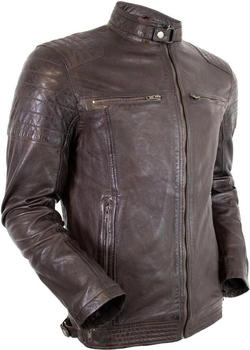 MDM Dance Bikerjacke braun Echtleder