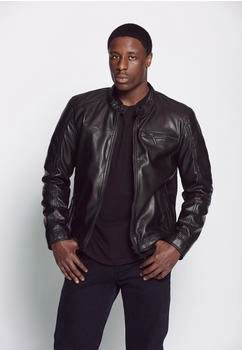 MUSTANG Lederjacke 31019249 schwarz
