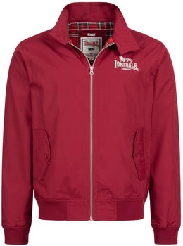 Lonsdale Übergangsjacke 'CLASSIC' kirschrot dunkelrot weiß