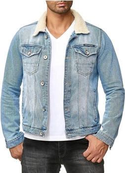 Redbridge Jeansjacke Trucker Sherpa blau schwarz