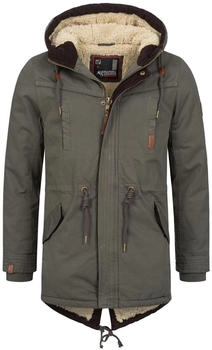 Alessandro Salvarini Winterjacke Teddyfell O280 dunkelgrau