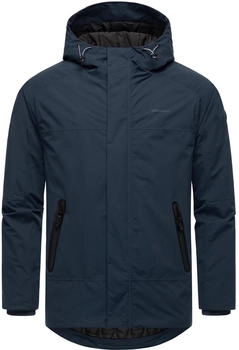 Ragwear Winterjacke Hatar Kapuze wasserdicht blau navy