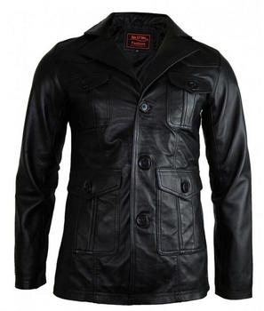 MDM Dance Blazer aus Lammleder taillierter Schnitt schwarz