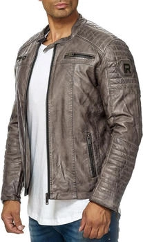 Redbridge Kunst-Lederjacke Bikerjacke Übergangsjacke braun M6013
