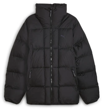 Puma Puffer Logo Jacke schwarz