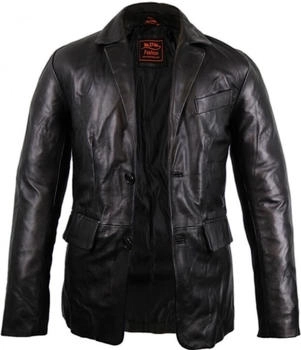 MDM Dance Leder Sakko echtes Lammleder Slim Fit