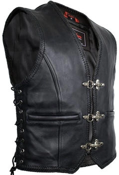 MDM Dance Lederweste Herren Biker Schnallen