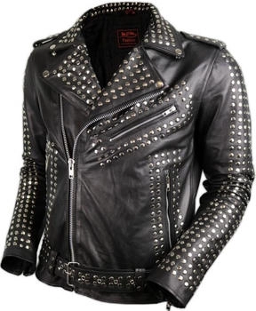 MDM Dance Nieten Lederjacke tailliert