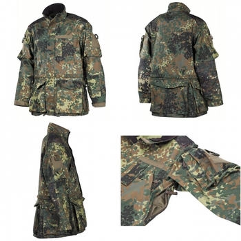 Max Fuchs Kampfjacke lang flecktarn