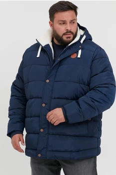 Blend Winterjacke Teddyfell-Kapuze bis