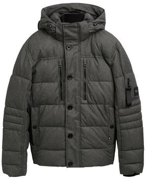 Tom Tailor Pufferjacke abnehmbarer Kapuze grey garment dye structure