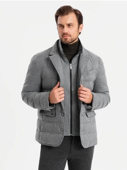 Ombre Steppjacke Herrenjacke Sakkoschnitt Futter