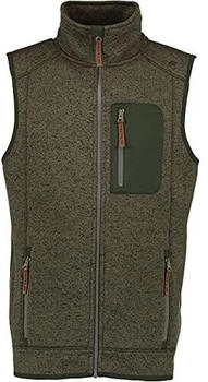 OS-Trachten Strickfleece Weste oliv