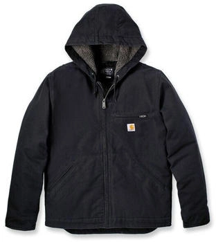 Carhartt Washed Duck Sherpa Lined Jacket schwarz