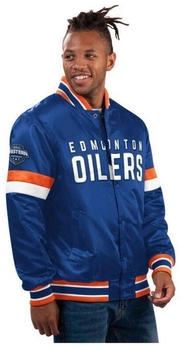 Starter Satin Varsity Jacke Edmonton Oilers