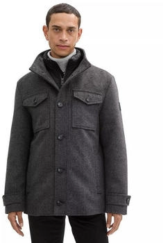 Tom Tailor 2-In-1 Jacke Mit Wolle (1042209) dark grey black herringbone