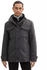 dark grey black herringbone