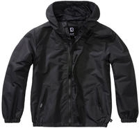 funktionale Brandit Unisex Jacke Rei&szlig;verschluss Klettverschluss Schwarz -...