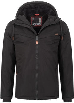 Alessandro Salvarini Herren Winterjacke braun schwarz