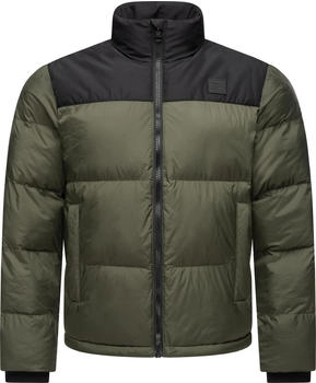 Ragwear Winterjacke 'Stafen' dunkelgr&uuml;n schwarz