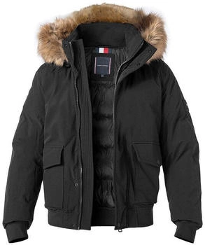 Tommy Hilfiger Daunenjacke Stehkragen mikrofaser schwarz