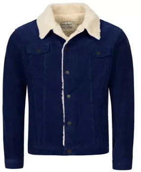 Rock Creek Cordjacke mit Teddyfell-Kragen H-21 navy