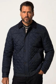 JP 1880 Steppjacke Cordkragen Zipper navy blau