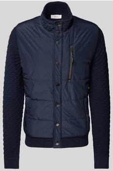 S.Oliver Strick-Steppjacke Strukturmuster dunkelblau