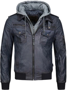 Indicode Jacke 'Aaron' dunkelblau