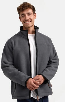Indicode Übergangsjacke Fleece anthrazit