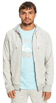 Quiksilver Essentials Raglan Kapuzenpulli Reißverschluss grau