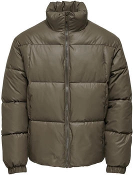 Only & Sons Steppjacke kurz Stehkragen gesmokte Ärmelbündchen modisch