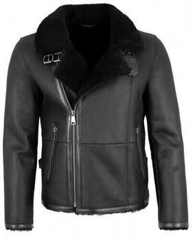 Jilani Lammfelljacke schwarz