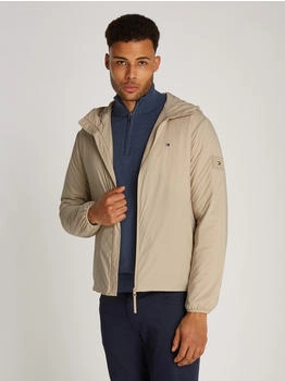 Tommy Hilfiger Tech Packable Hooded Jacket Logostickerei sandalwood