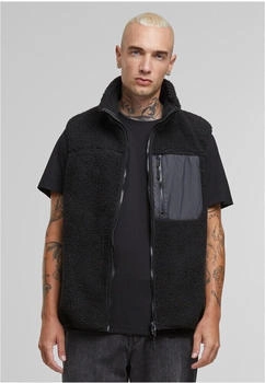 Urban Classics Sherpa Weste schwarz