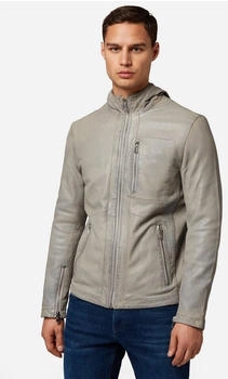 Ricano Lederjacke Glen hochwertiges Lammleder grau
