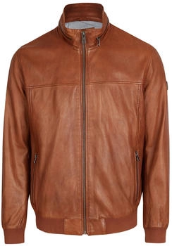 Bugatti Lederjacke cognac grau schwarz