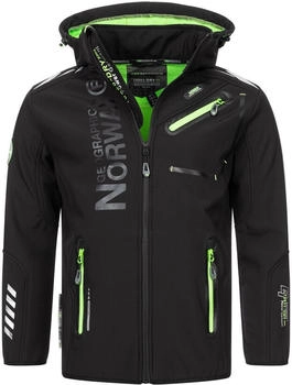 Geographical Norway Herren Softshell Jacke blau schwarz